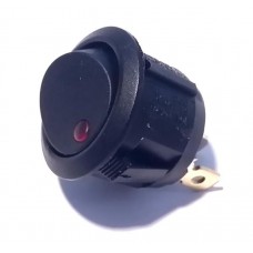Billenő kapcsoló kerek 24V LED-es piros