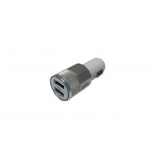 USB töltő 12-24V Dupla ezüst