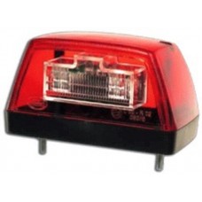 Hátra piros rendszám lámpa LED