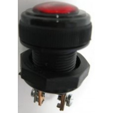 Visszajelző lámpa kerek piros