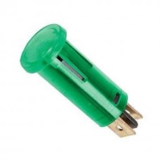 Visszajelző lámpa kerek 24V LED zöld